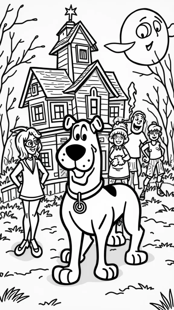 coloriages gratuits de scooby doo